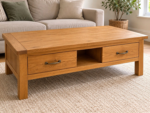Rectangular brown wood - brown,