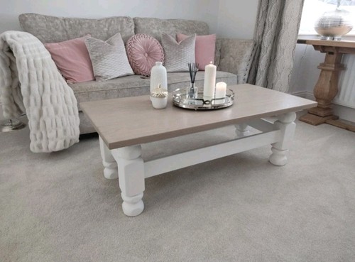 Large solid oak white chunky