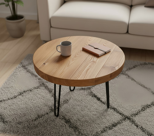Olva round chunky coffee table - olva,