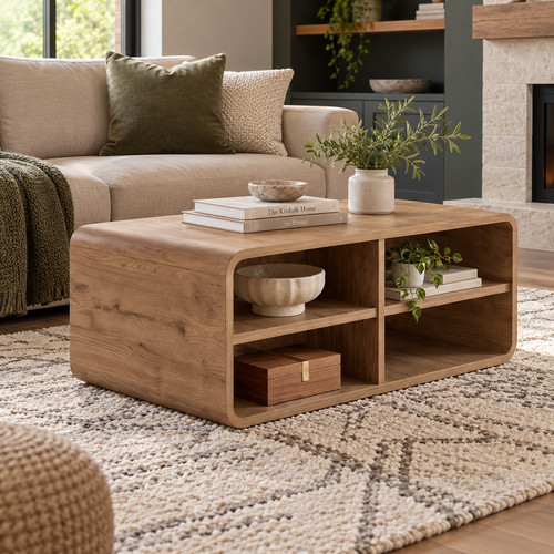 Coffee table natural - coffee,