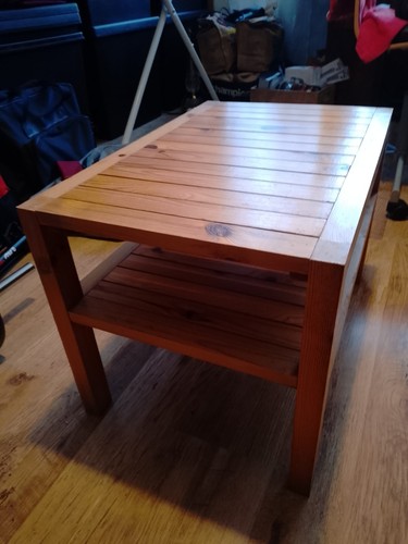 Ikea rustic solid wood coffee - rustic,