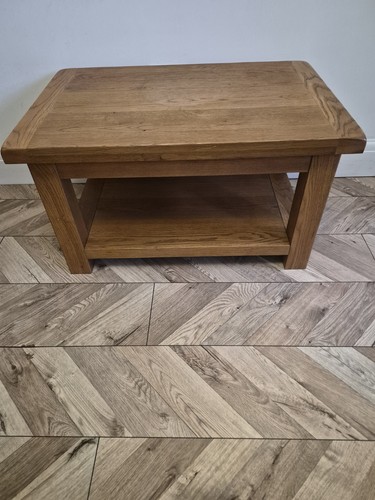Solid oak chunky rustic coffee - chunky,