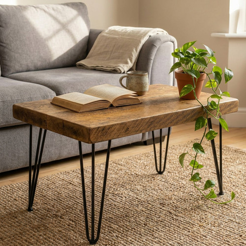 Coffee table hairpin legs - coffee,