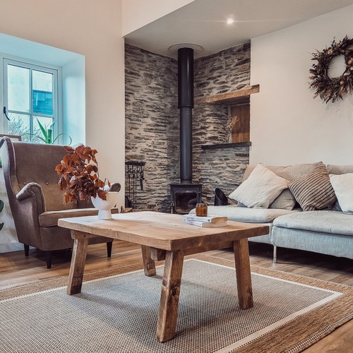 Chunky coffee table rustic - coffee,
