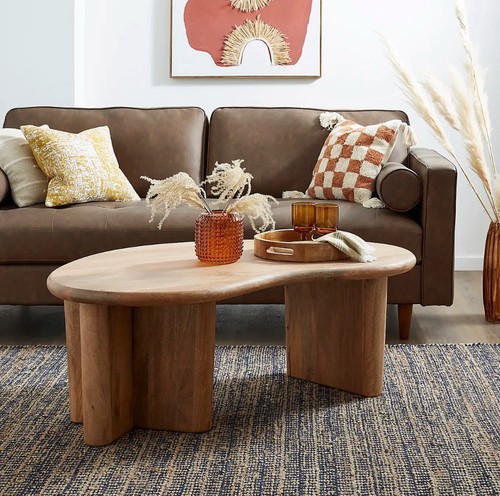 Mango wood brown ludo kidney - wood,