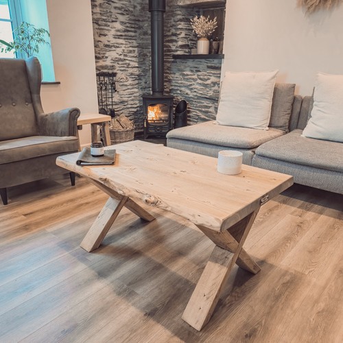 Live edge chunky coffee - live, table