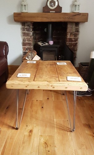 Solid wood coffee table - table, top