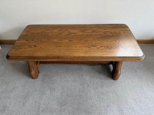 Solid oak chunky coffee - solid,