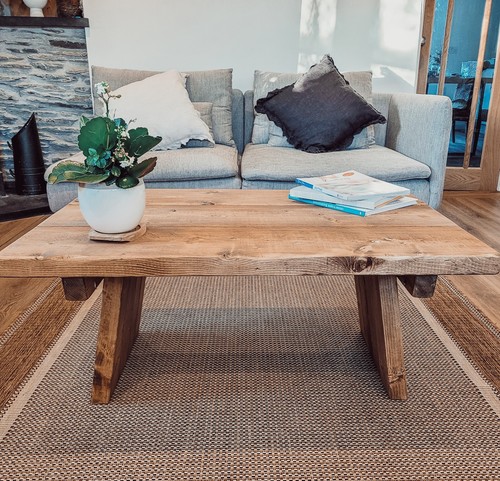 Chunky coffee table - coffee, timber