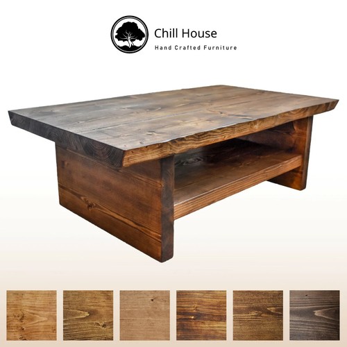 Waney live edge coffee table - edge,