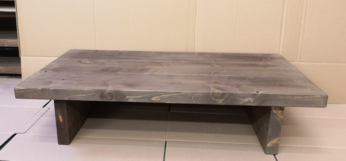 Chunky rustic coffee table - chunky,